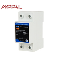 Interruptor de Circuito Monofásico de CA TUYA WIFI de 63A, 6kVA, Control Remoto Inteligente por WiFi, Temporizador, Protector de Voltaje, Estabilizador Monofásico