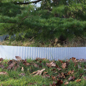 Bordure de jardin en acier galvanisé sur mesure <span class=keywords><strong>pour</strong></span> aménagement paysager et pelouse, bordure de pavé en métal <span class=keywords><strong>pour</strong></span> parterres de fleurs, pelouses et zones d'arbres - Product Image 5