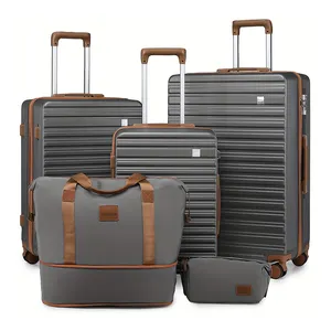 JINYI Retro Pc bagaj setleri kadin bavul taşıma-ons polikarbonat çanta seyahat bavul satılık Pc bagaj setleri 3 parça