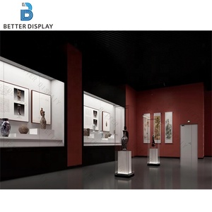 Bảo tàng hiện đại Hiển thị trường Hợp bảo tồn cao cấp lớp Artifact Showcase với LED chiếu sáng Tempered Kính triển lãm tủ - Product Image 2