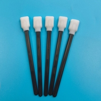 Éponge de nettoyage sans peluches à manche noir pour l'entretien automobile, éponge de nettoyage en mousse pour imprimante Roaland, éponge de nettoyage pour salle blanche