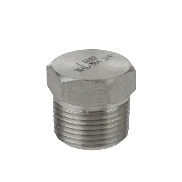 Accesorios de tubería de acero inoxidable SS304, conector de cabeza hexagonal de fundición NPT, clase 150, 1/8 "-4"