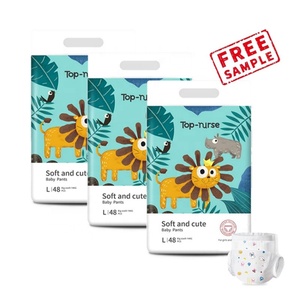 Wholesale OEM/VCare Baby Diapers Made China ECO-Friendly Recycled Non-Woven Fabric 3D Leak Prevention <b>Magic</b> <b>Tape</b> Certified Sizes - Product Image 4