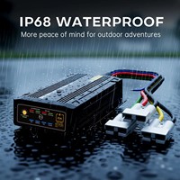 Pengisi Daya Baterai Lithium Ion Otomatis 25A 300W DC ke DC 12V/6V Inverter Surya Mobil dengan Kartu SIM dan Pemantauan Tegangan Nirkabel