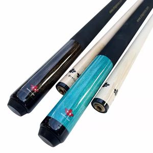 Queue de billard en bois d'érable, style américain et chinois, modèle Wind Leaves Maple Leaf, en deux parties, avec joint en acier inoxydable, pointe de 13 mm, pour le jeu du billard noir (Black Eight). - Product Image 1