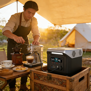 Off Grid 1000W 1024Wh LiFePO4 Portable Power Station MPPT Pure Sine Wave <b>Solar</b> Energy Storage System for Home Outdoor Camping - Product Image 6