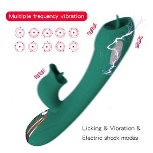 Girlspower 2023 Nouveau 3 Couleurs Multiple Fréquence Usb Double Langue Lèche Vibrateur Sex Toys Pour Femmes <span class=keywords><strong>G</strong></span>-spot Avec Choc Électrique - Product Image 3