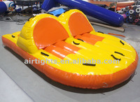 Jouet gonflable de sport aquatique de différentes tailles, bateau à bande gonflable remorquable et excitant