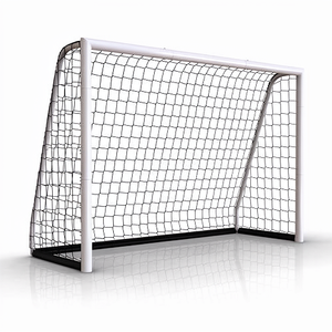 Buts <span class=keywords><strong>de</strong></span> football Racetex et mini-buts - But <span class=keywords><strong>de</strong></span> football en métal durable en blanc et noir (240x160 cm) - Product Image 2