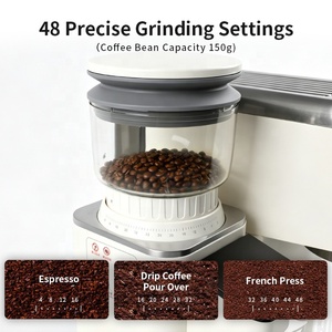 เครื่องชงกาแฟเอสเพรสโซเชิงพาณิชย์ พร้อมเครื่องบดในตัว ระดับมืออาชีพ 110V 220V สำหรับใช้ในบ้าน - Product Image 3