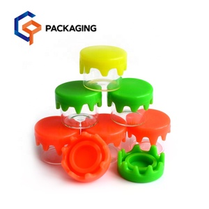 Small Smell Proof Jar 5ml 6ml Small Clear Smell Proof Jar Oil Concentrate Container Glass Jar With Silicone Dropper Lid