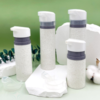 Bouteille de lotion en plastique avec clip de verrouillage 50ml 80ml 100ml 120ml bouteille de pompe à crème sans air à paroi dure matériau recyclable