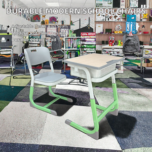 Mesas y sillas para estudiantes modernas, resistentes y regulables, ideales para colegios y centros <span class=keywords><strong>de</strong></span> clases particulares - Product Image 3