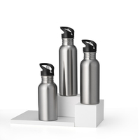 2024 Meilleur vendeur bouteille d'eau en acier inoxydable à paroi unique écologique Logo personnalisé en gros avec couvercle nouveau Design des États-Unis