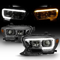 CZJF accessoires lifting avant LED lumières séquentielles clignotant phare pour Toyota Tacoma 4x4 2016 2017 2018 2019 2020