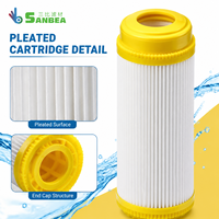 Cartouches de filtre purificateur d'eau en gros avec options PP plissé et CTO pour les commandes en gros des distributeurs