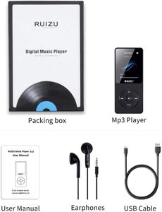 Bán buôn máy nghe nhạc MP3 RUIZU X02-moq 50 cái $10.5/PC miễn phí vận chuyển tại Trung Quốc di động chạy Bộ Walkman - Product Image 6