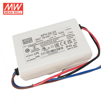 Fuente de Alimentación Conmutada de Salida Única Mean Well de 35W, APV-35 para Uso Industrial con Salidas de 5V, 12V, 15V, 24V y 36V, Transformador Toroidal