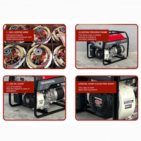 Générateur d'essence pour chantier 3kW Honda GP200 pour travaux de construction, sortie monophasée 230V, démarrage facile