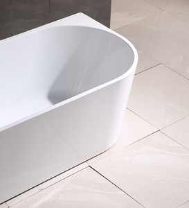 <span class=keywords><strong>Bañera</strong></span> Acrílica Moderna para Ahorrar Espacio, <span class=keywords><strong>de</strong></span> Pared, con Acabado Blanco Brillante, Certificación CUPC y CE - Product Image 6