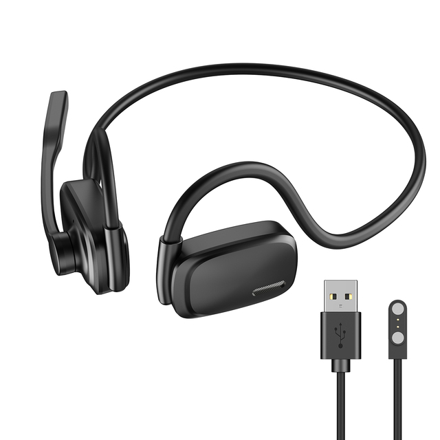 Neckband Wireless Open Ear Headset Office ENC Noise Cancelling Headphones Available for ODM