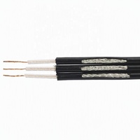 Cable Coaxial ELESUN RG174 de Alta Flexibilidad y Baja Pérdida con Conductor de Cobre Desnudo y Blindaje, Apto para Antenas, GPS y WiFi