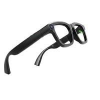 Lunettes Intelligentes avec Écouteurs Intégrés, Double Caméra, Traduction en Temps Réel, Contrôle Tactile/Vocal/Gestuel pour Appels Audio, Photo IA
