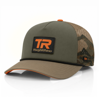 Casquette de baseball extérieure 5 panneaux camouflage avec patch PVC personnalisé, perforée, en maille, découpée au laser, imperméable, vente en gros