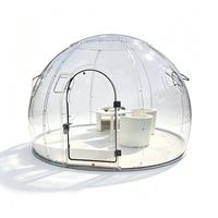 Dôme transparent personnalisé en polycarbonate pour glamping extérieur, chambre à ciel étoilé, villa préfabriquée étanche pour complexe hôtelier, camping et hôtel