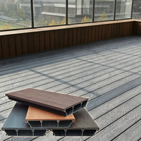 Planches de terrasse en aluminium décoratives extérieures à grain de bois, en alliage d'aluminium contemporain personnalisé, pour l'utilisation dans les jardins et parcs