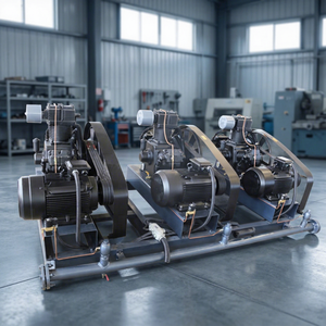 Compresseur d'air à piston haute pression 30/40 bars, industriel, silencieux, refroidi par air, lubrifié, CA 380V, pour usage en usine - Product Image 1
