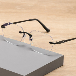 Rimless Progressive Multifocus Reading Glasses Photochromic Transation <strong>Sunglasses</strong> Sun <strong>Readers</strong> Blue Light Blocking Eyewear - Product Image 5