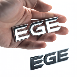 Insignia de coche ABS 3M Chrome Logo calcomanía emblema pegatina de plástico Auto coche emblemas insignia personalizada logotipo con certificados ISO - Product Image 1