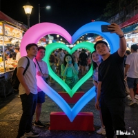 Cadre photo LED rose romantique en forme de cœur, arche lumineuse pour couple, selfie, anniversaire de mariage, décoration de fête
