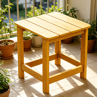 Banc de douche HIPS imperméable toutes saisons, table d'extérieur en plastique, petite table d'appoint de jardin en plastique