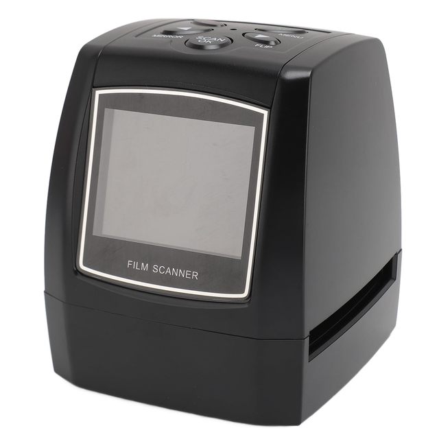35/135mm Film Slide Scanner, With 2.36-inch LCD Screen Fast Scanning for Scanning Viewing Editing Converting Saving Old Films