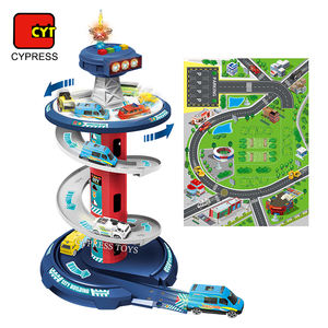 BIS 26 pièces NOUVEAU Jeu de circuit de <span class=keywords><strong>garage</strong></span> urbain d'intérieur avec circuit de slot car et parking, comprenant trois <span class=keywords><strong>petites</strong></span> <span class=keywords><strong>voitures</strong></span> miniatures - Product Image 3