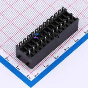 DB2EVHBG-3.81-2*12P-BK Plug-in Terminal Block Through hole,P=3.81mm Board-to-Board / Socket - Closed Snap Fixing 2x12P 3.81mm - Product Image 2
