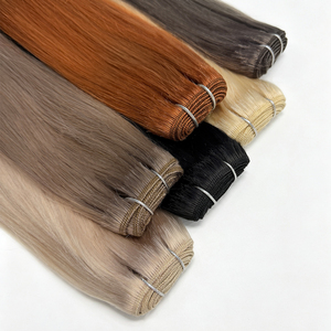 ผมต่อแบบพรีเมียม 100% ผมแท้ชนิดเวอร์จิ้นเรมี่ สีบลอนด์ธรรมชาติ แบบไร้รอยต่อ ขายส่งจากโรงงาน - Product Image 2