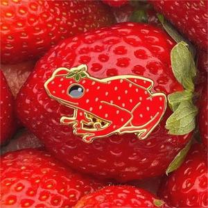 Mode Custom <span class=keywords><strong>Gold</strong></span> Metal Crafts Hersteller verschiedene süße Frucht <span class=keywords><strong>Kiwi</strong></span> Green Frog Pins benutzer definierte weiche Emaille Tier Pin Abzeichen - Product Image 5