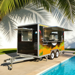 Remolque de Comida Rápida Comercial con Certificación DOT, Diseño Cuadrado y Equipamiento Completo para Freír Salchichas - Product Image 1