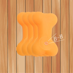 Juguete de PVC para Perros con Sonido, Educativo, para Limpieza Dental, Juguete Chirriante para Mascotas de Interior, Sabor Original, Color Sólido - Product Image 2