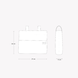 Nuevo diseño, venta al por mayor, bolsas de cochecito de bebé personalizadas, bolsa organizadora de bolsillo para cochecito de bebé para mamá, bolsa de pañales impresa, promoción - Product Image 6