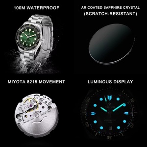 CADISEN C8245 New Automatic <b>Watch</b> Luxury CHARM MIYOTA 8215 <b>Mechanical</b> Stainless Steel 10 Bar Waterproof Men's <b>Watch</b> - Product Image 6