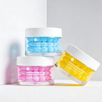 Crème hydratante éclaircissante pour le visage à marque privée, enrichie en niacinamide et capsules de collagène rose
