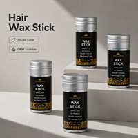 Cire coiffante en stick pour cheveux, marque privée, tenue forte, fini non gras, pour perruques et cheveux naturels