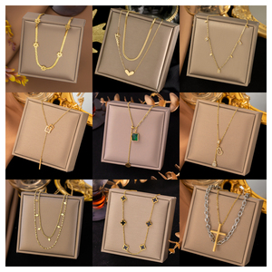 Vente <span class=keywords><strong>en</strong></span> gros <span class=keywords><strong>de</strong></span> bijoux <span class=keywords><strong>en</strong></span> acier inoxydable plaqués or imperméables sans ternissement, accessoires <span class=keywords><strong>de</strong></span> bijoux, collier <span class=keywords><strong>en</strong></span> acier inoxydable - Product Image 4