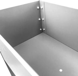 Jardinera elevada de Metal Galavized y powdrcoated XL,40x12x31,5, antracita grande, gran oferta - Product Image 2