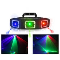Son activé 3 yeux rouge vert bleu croix-couleur DJ lumières laser pour scène salle de fête Disco boîte de nuit DMX512 contrôle