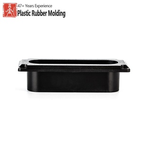 Boîtier en plastique <span class=keywords><strong>noir</strong></span> moulé par injection sur mesure OEM, plaque de terminaison, cadre de montage, façade pour équipement électronique et machines - Product Image 3